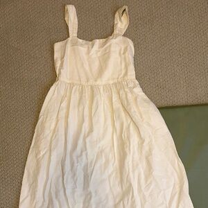 Uniqlo Off white summer cotton dress